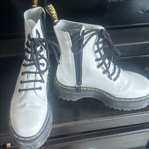 Dr. Martens Women's white Leather Boots